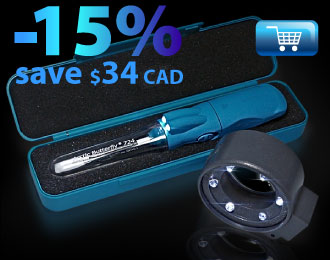Save 30$ on most popular Arctic Butterfly&reg; 724 (Super Bright) Quasar&reg; Sensor Loupe&reg; (7x) Combo. 